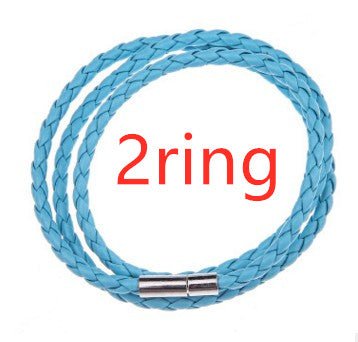 Personalized Mens Braided Genuine Leather Bracelet Stainless Steel Custom Beads Name Charm Bracelet For Men With Family Names - Prime Street