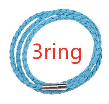 Personalized Mens Braided Genuine Leather Bracelet Stainless Steel Custom Beads Name Charm Bracelet For Men With Family Names - Prime Street
