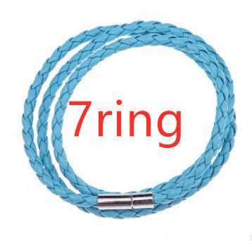 Personalized Mens Braided Genuine Leather Bracelet Stainless Steel Custom Beads Name Charm Bracelet For Men With Family Names - Prime Street