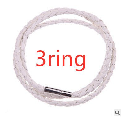 Personalized Mens Braided Genuine Leather Bracelet Stainless Steel Custom Beads Name Charm Bracelet For Men With Family Names - Prime Street