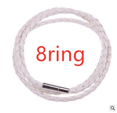 Personalized Mens Braided Genuine Leather Bracelet Stainless Steel Custom Beads Name Charm Bracelet For Men With Family Names - Prime Street