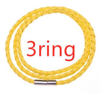 Personalized Mens Braided Genuine Leather Bracelet Stainless Steel Custom Beads Name Charm Bracelet For Men With Family Names - Prime Street