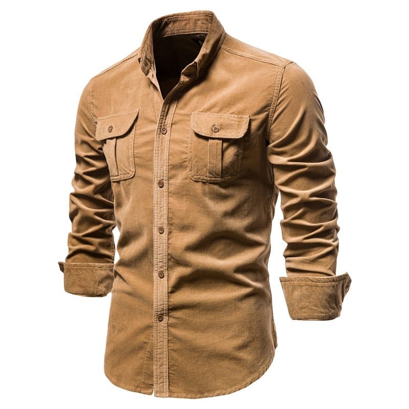 Shirts For Men Wear Shirt College Tops Longsleeve Blue - Prime Street