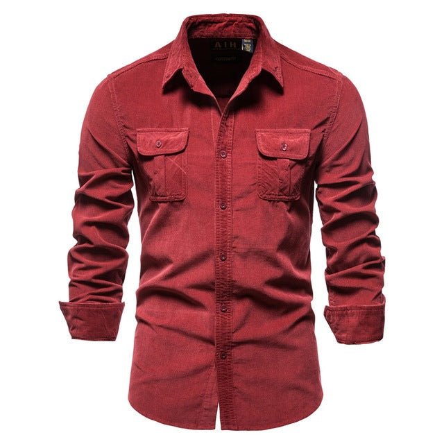 Shirts For Men Wear Shirt College Tops Longsleeve Blue - Prime Street
