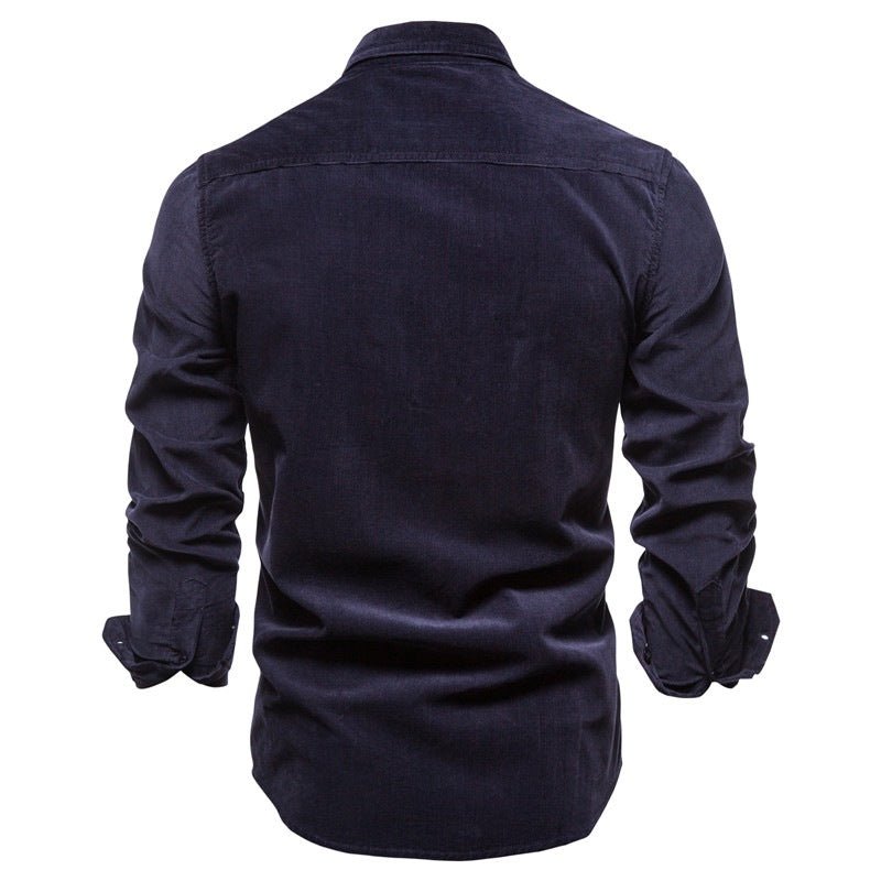 Shirts For Men Wear Shirt College Tops Longsleeve Blue - Prime Street