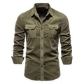 Shirts For Men Wear Shirt College Tops Longsleeve Blue - Prime Street
