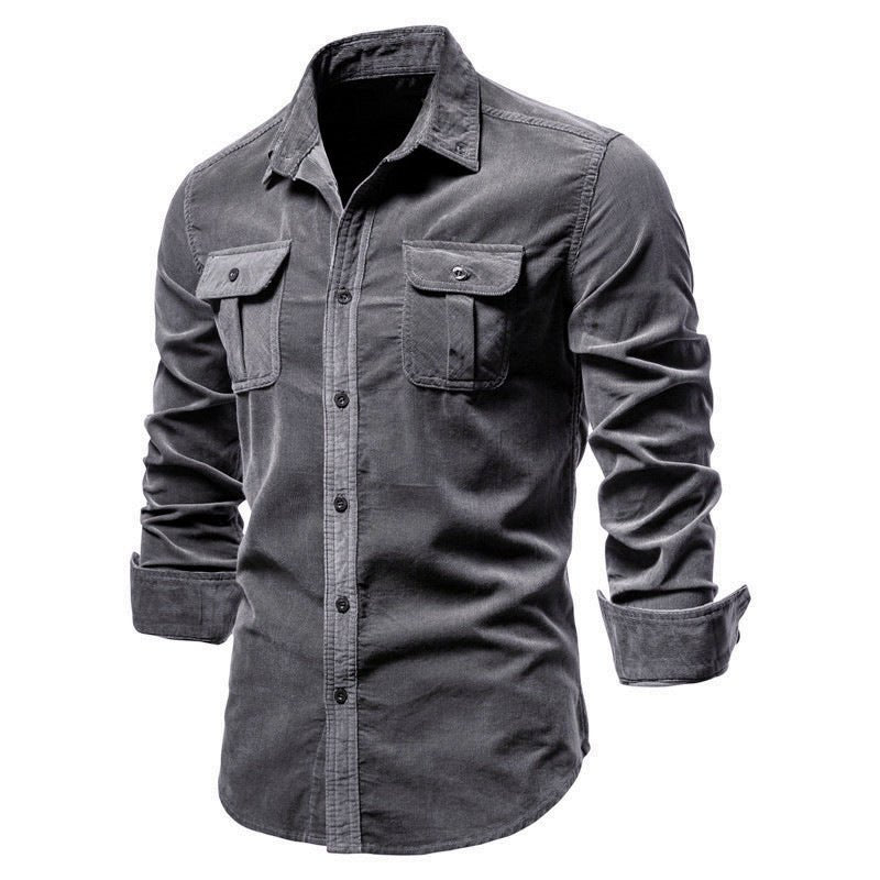 Shirts For Men Wear Shirt College Tops Longsleeve Blue - Prime Street