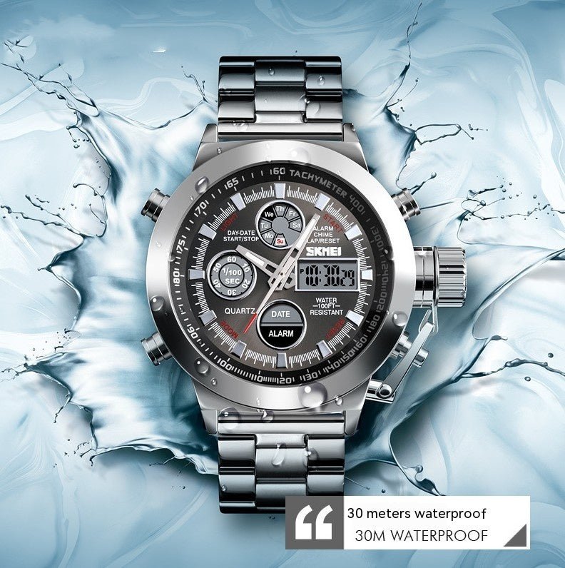 Skmei Wristwatches Men Skmei Hot Selling Outdoor Sports Waterproof Men's Steel Strap Watch Wholesale - Prime Street