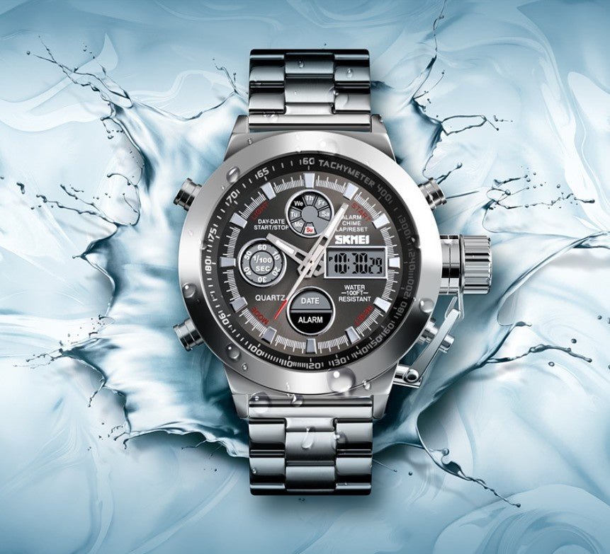 Skmei Wristwatches Men Skmei Hot Selling Outdoor Sports Waterproof Men's Steel Strap Watch Wholesale - Prime Street