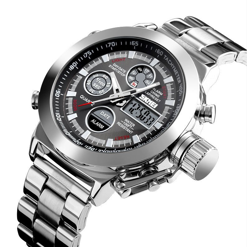 Skmei Wristwatches Men Skmei Hot Selling Outdoor Sports Waterproof Men's Steel Strap Watch Wholesale - Prime Street