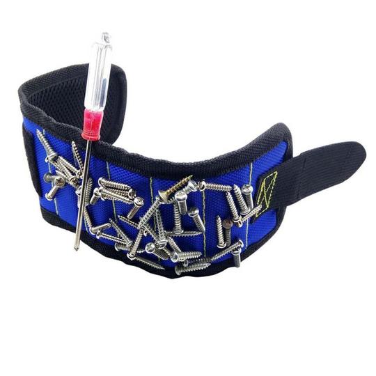 Strong magnetic wrist strap practical magnet holding scissors tool screw accessories pickup 1680D magnetic wrist strap - Prime Street