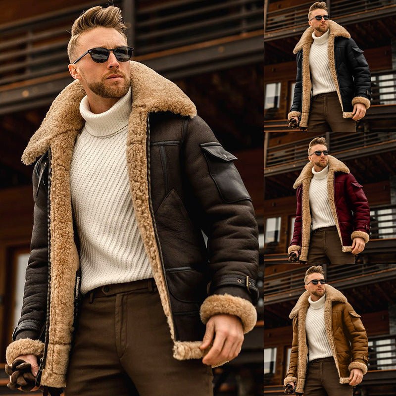Winter Jacket Mens Military Fleece Warm Jackets Male Fur Collar Coats Army Tactical Jacket - Prime Street
