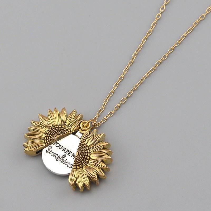 You Are My Sunshine Sunflower Necklace Women Men - Prime Street