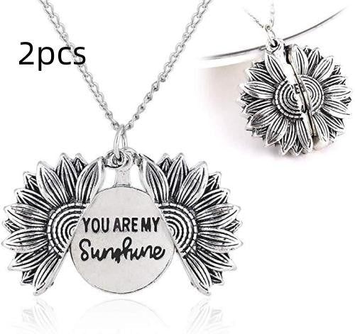 You Are My Sunshine Sunflower Necklace Women Men - Prime Street