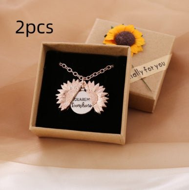 You Are My Sunshine Sunflower Necklace Women Men - Prime Street