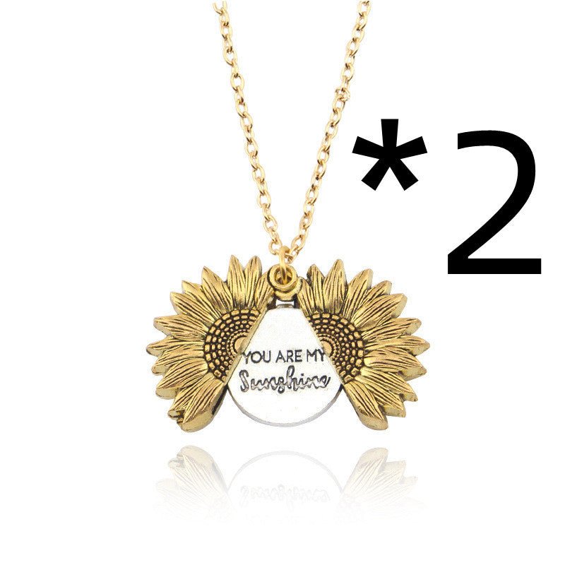 You Are My Sunshine Sunflower Necklace Women Men - Prime Street