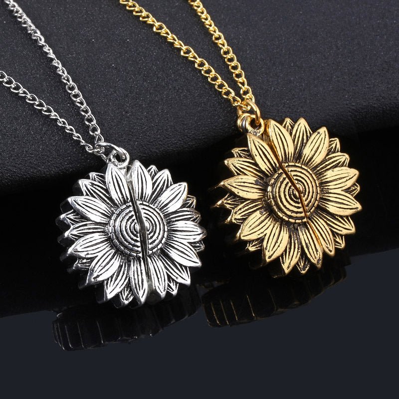 You Are My Sunshine Sunflower Necklace Women Men - Prime Street
