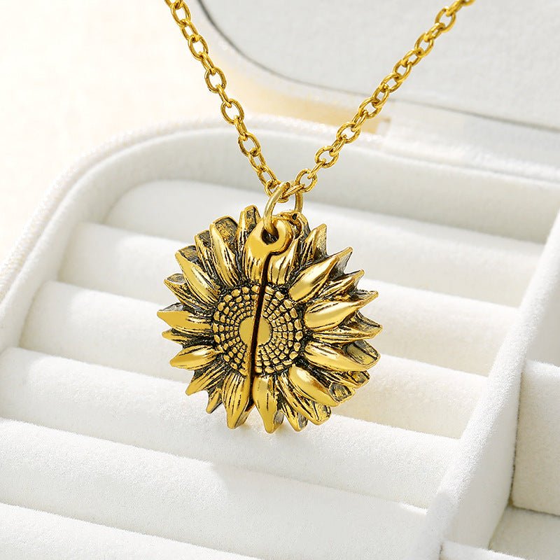 You Are My Sunshine Sunflower Necklace Women Men - Prime Street