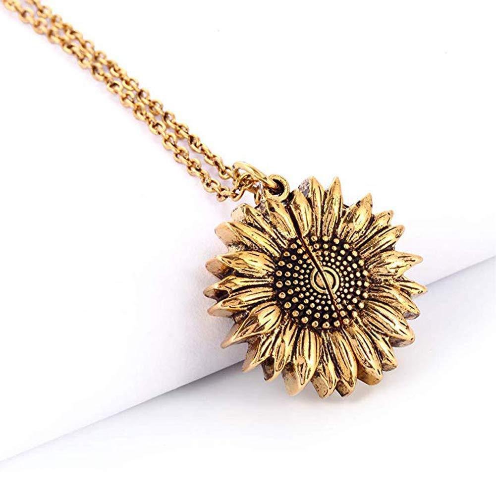 You Are My Sunshine Sunflower Necklace Women Men - Prime Street