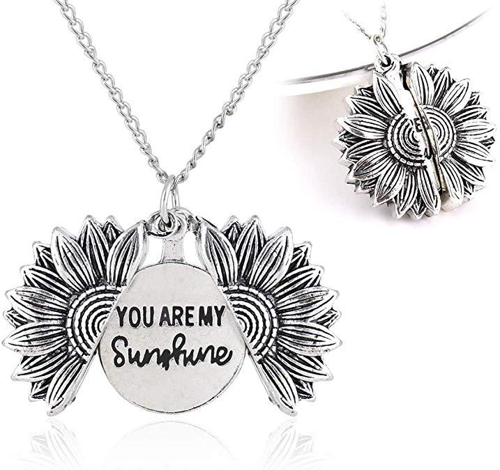 You Are My Sunshine Sunflower Necklace Women Men - Prime Street