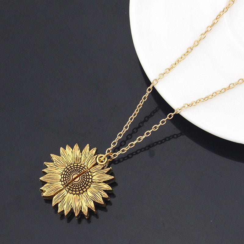 You Are My Sunshine Sunflower Necklace Women Men - Prime Street