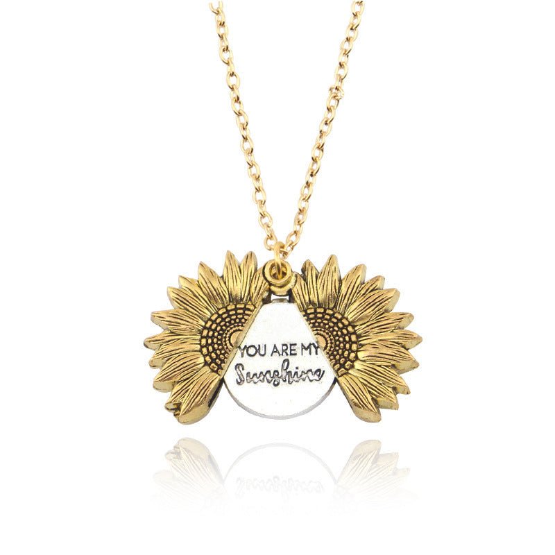 You Are My Sunshine Sunflower Necklace Women Men - Prime Street
