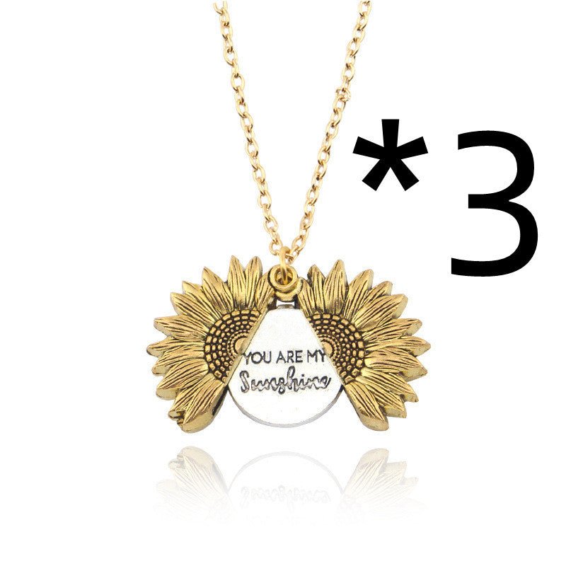 You Are My Sunshine Sunflower Necklace Women Men - Prime Street