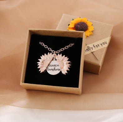 You Are My Sunshine Sunflower Necklace Women Men - Prime Street