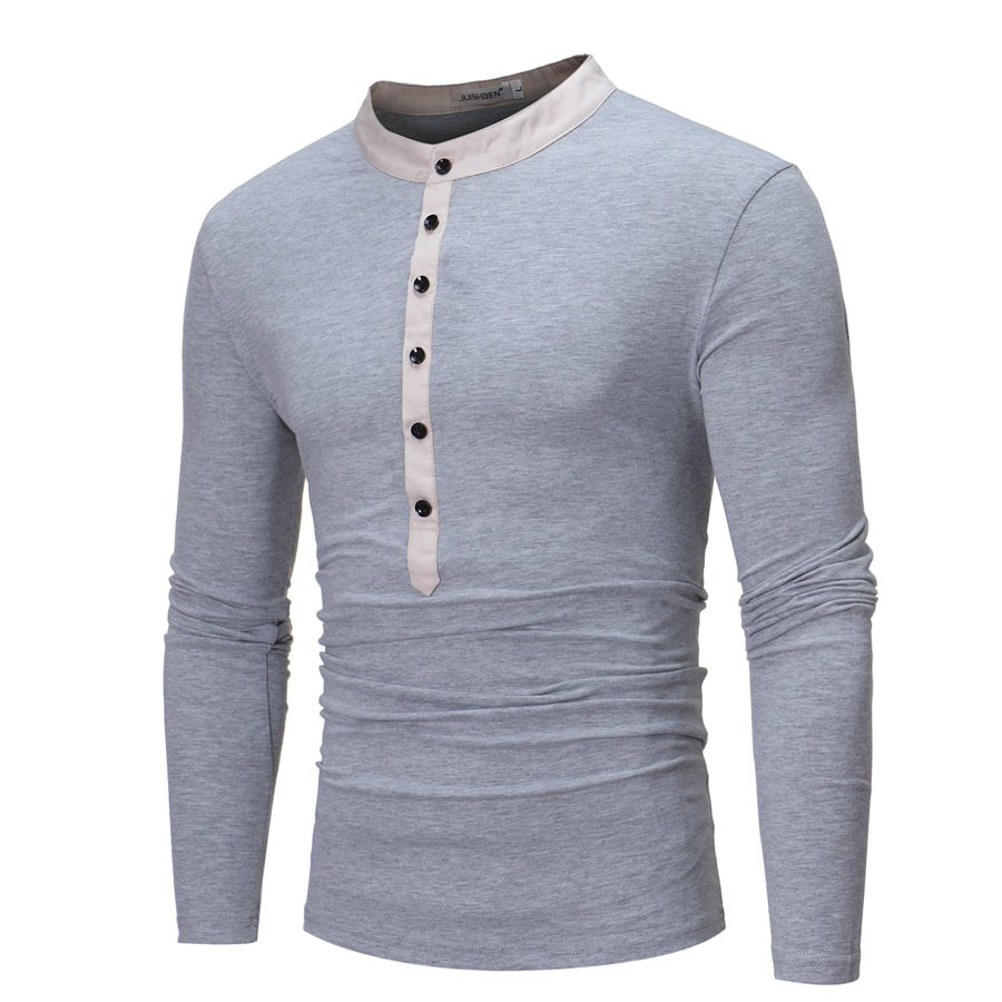 Young Men Fake Two Long Casual T-Shirts - Prime Street
