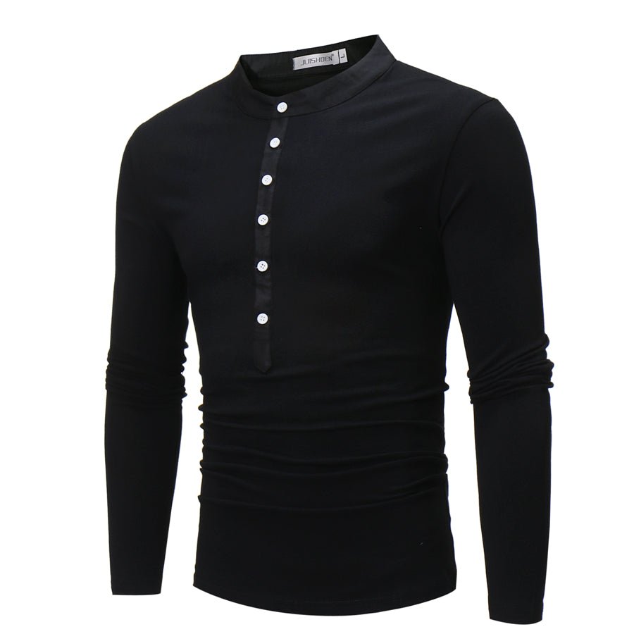 Young Men Fake Two Long Casual T-Shirts - Prime Street