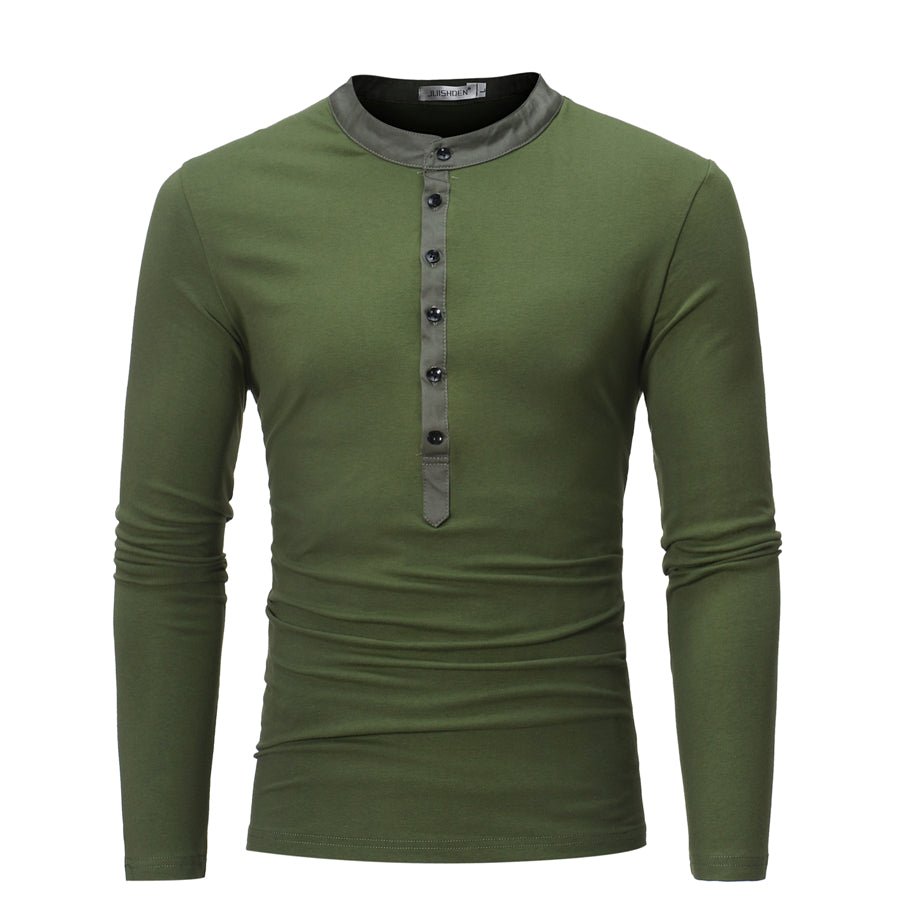 Young Men Fake Two Long Casual T-Shirts - Prime Street