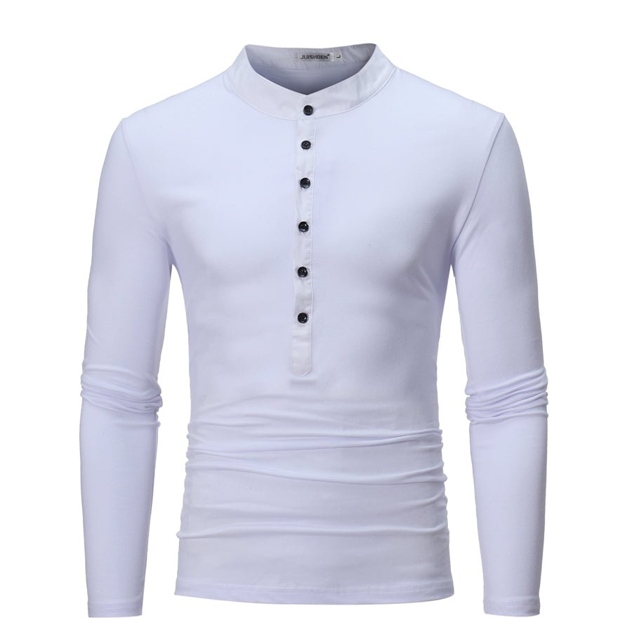 Young Men Fake Two Long Casual T-Shirts - Prime Street