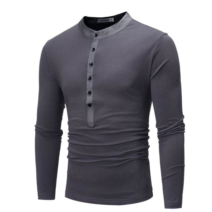 Young Men Fake Two Long Casual T-Shirts - Prime Street